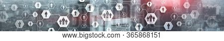 Modern Wireless Technologies. Means Of Communucation And Networking. People Icons Social Network.