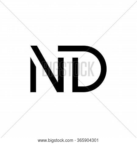 Initial Letter Nd Logo Design Vector Template. Creative Abstract Nd Letter Logo Design