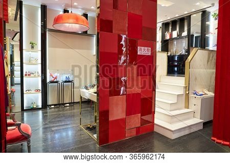 SHENZHEN, CHINA - CIRCA APRIL, 2019: goods on display at Sheme store in UpperHills in Shenzhen.