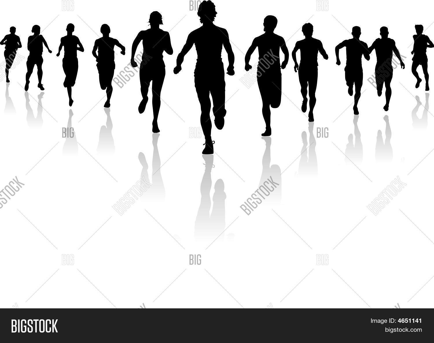 Running Towards Vector & Photo (Free Trial) | Bigstock