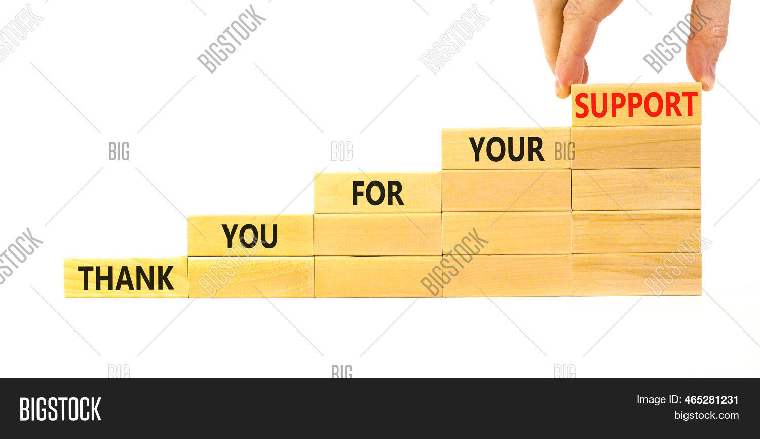 Please Support Back Thank You Support Image & Photo (Free Trial) | Bigstock