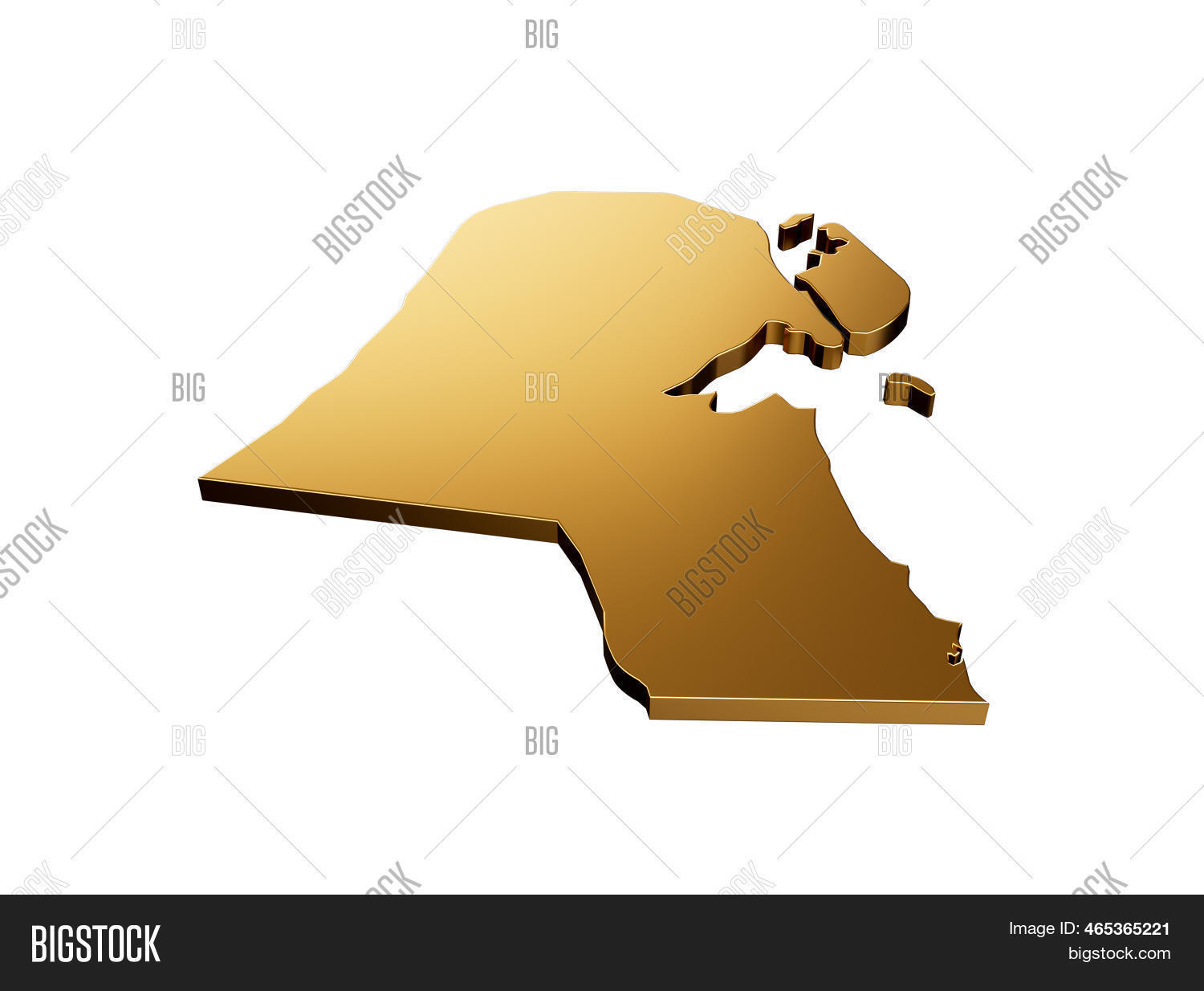 Kuwait Gold Metallic Image & Photo (Free Trial) Bigstock