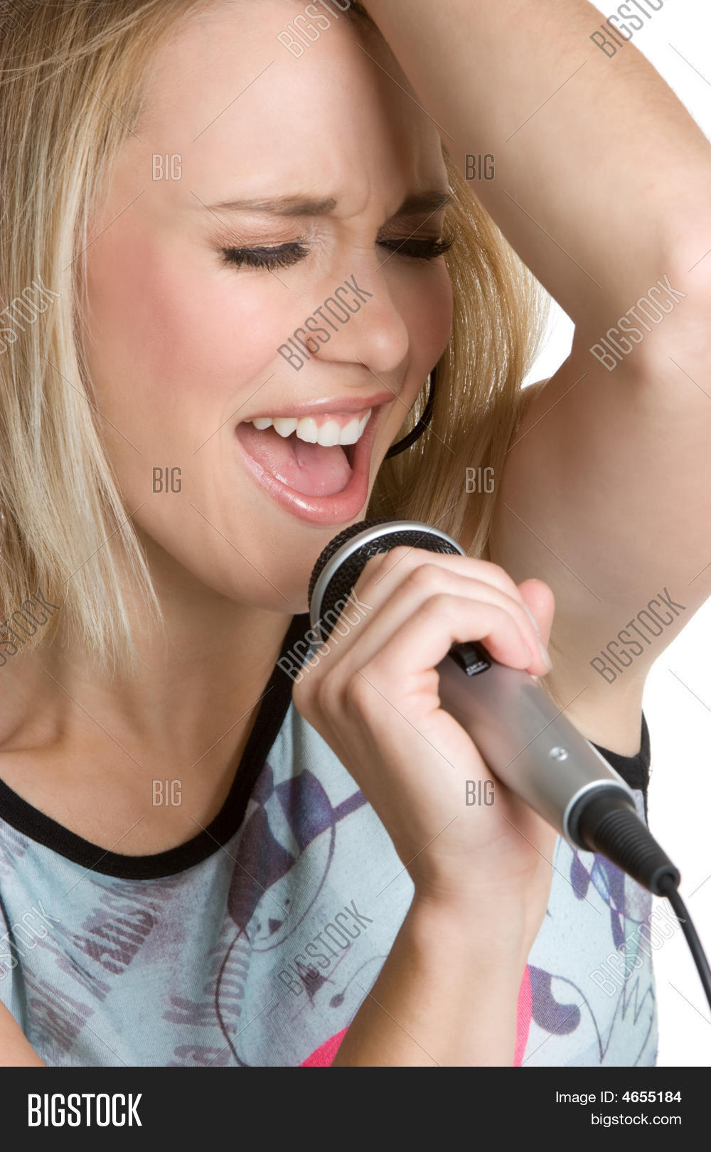 Blonde Singing Artist Image & Photo (Free Trial) Bigstock