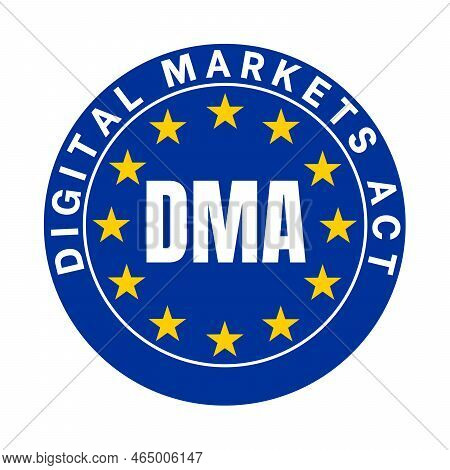 Dma Digital Markets Act Symbol Icon Illustration