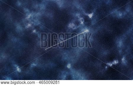 Canes Venatici Star Constellation, Night Sky, Constellation Lines Hunting Dogs