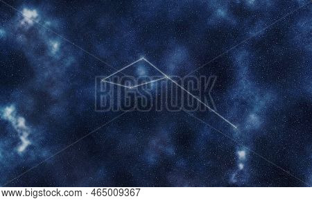 Delphinus Star Constellation, Night Sky, Constellation Lines Dolphin