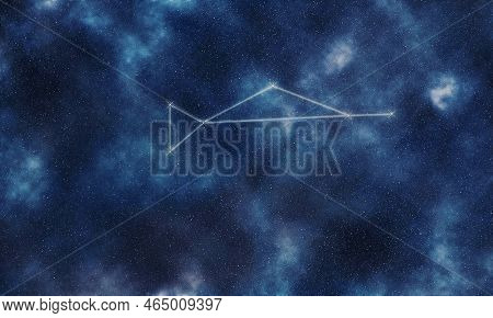 Dorado Star Constellation, Night Sky, Constellation Lines Dolphinfish