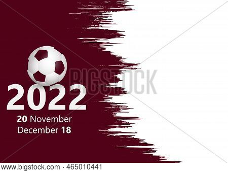 Football Ball On A Pink Background. Football Banner For The Tournament. Website Banner