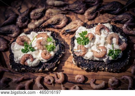 Salad With Fresh North Sea Crabs And Mayonnaise