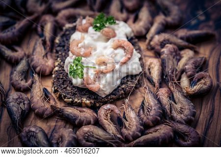 Salad With Fresh North Sea Crabs And Mayonnaise