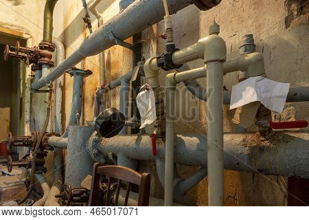 View Of The Suffering System Of Heating Of A Residential Building