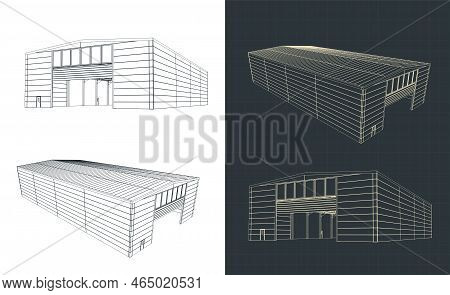 Industrial Hall Building Drawings