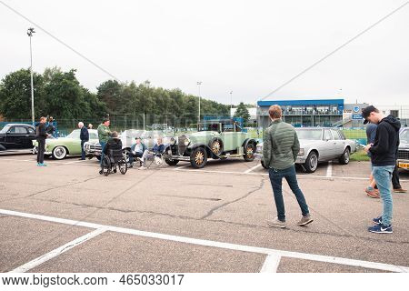 Genk, Belgium, August 18, 2021:classic Summer Meet Of Oldtimer, Cadillac 341, 1928