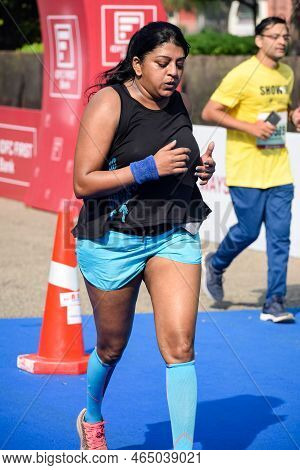 New Delhi, India - October 16 2022 - Vedanta Delhi Half Marathon Race After Covid In Which Marathon