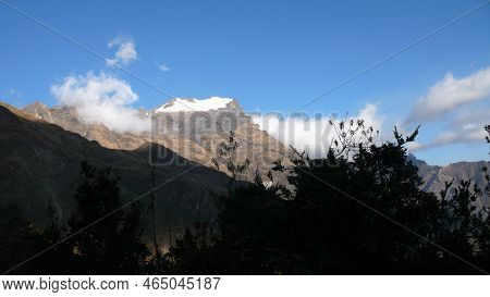 On Top Of A Ande Mountain With A Beautiful View