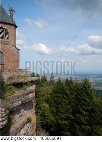 German Castel In Summer Forest Fortress Medival