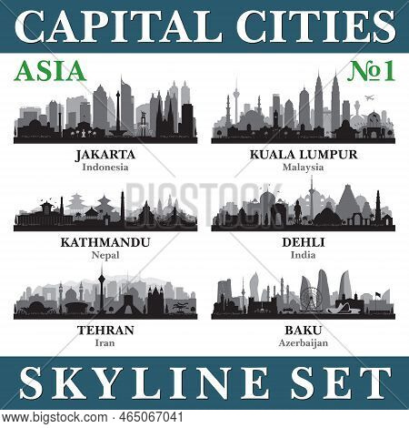 Capital Cities Skyline Set. Asia. Part 1