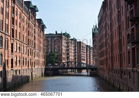 Hamburg Speicherstadt Chanel Water Red Bricks Beautiful