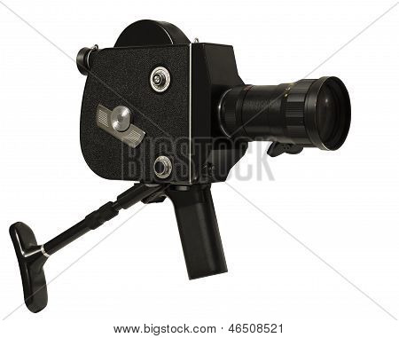 Old Fashioned Movie Camera