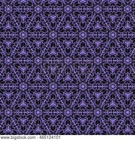 Monochrome Geometric Linear Lace Fabric Fashion Trend Pattern Decorative Festive Mono-colored Design