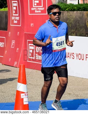 New Delhi, India - October 16 2022 - Vedanta Delhi Half Marathon Race After Covid In Which Marathon