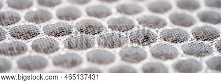 Close-up Of Multi-stage Air Filter With Uv Radiation And Activated Carbon Granules. Replaceable Carb
