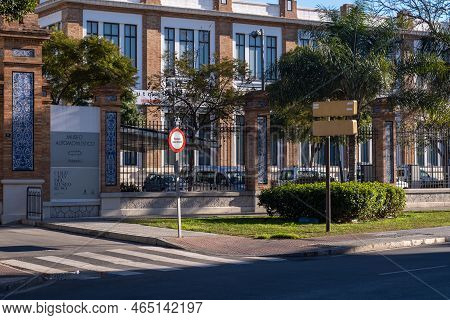 Malaga, Spain - June ,06 2022: View Of The Russian Museum Building In Malaga