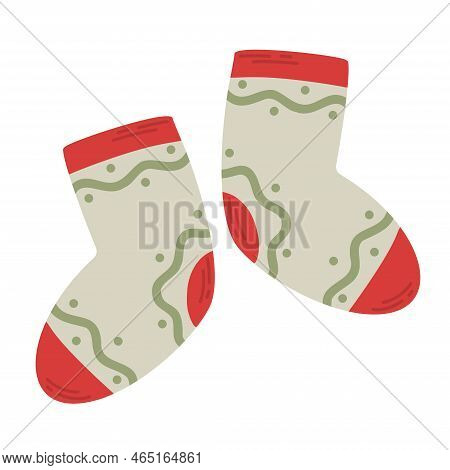 Warm Colorful Socks. Autumn And Winter Clothes