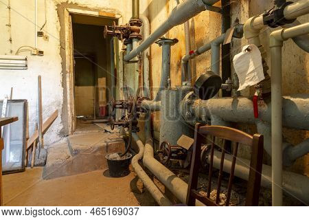 View Of The Suffering System Of Heating Of A Residential Building