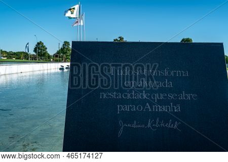 Brasilia, Brazil - February 28, 2022: Juscelino Kubitschek, Jk Memorial