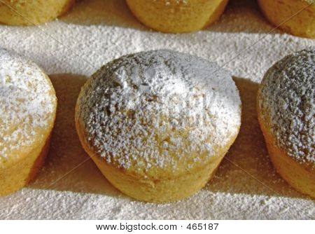 Muffins de coco caseiro
