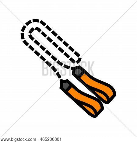 Manual Chain Saw Color Icon Vector. Manual Chain Saw Sign. Isolated Symbol Illustration