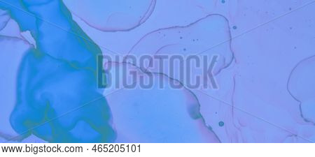 Blue Pastel Fluid Water. Contemporary Wave Wallpaper. Pastel Fluid Design. Gradient Ink Stains Patte