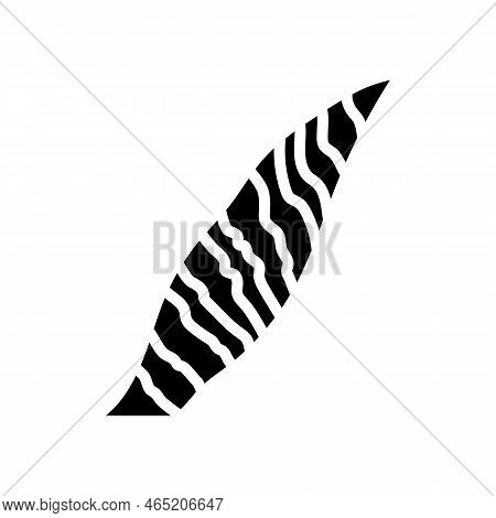 Sansevieria Leaf Tropical Glyph Icon Vector. Sansevieria Leaf Tropical Sign. Isolated Symbol Illustr