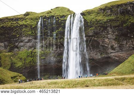 Perfect View Of Famous Powerful Gljufrabui Cascade