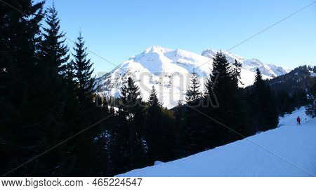La Clusaz France Ski Blue Ski Piste Holiday Alps