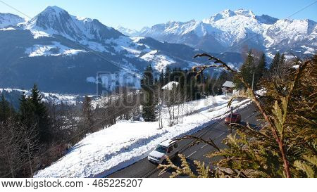 La Clusaz France Ski Blue Ski Piste Holiday Alps