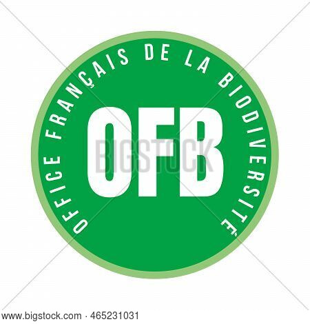 French Office For Biodiversity Symbol Icon Called Ofb Office Français De La Biodiversite In French L