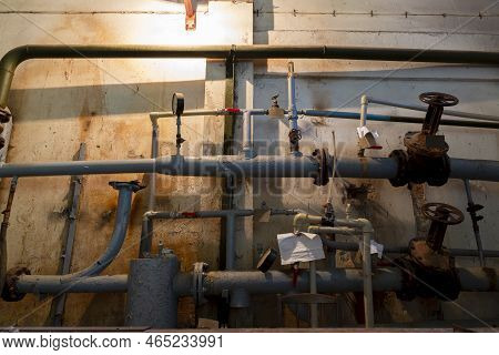View Of The Suffering System Of Heating Of A Residential Building