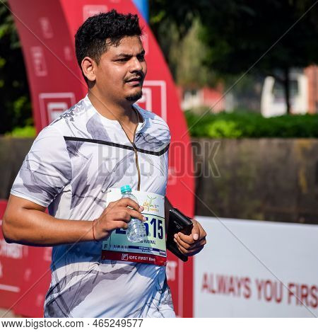 New Delhi, India - October 16 2022 - Vedanta Delhi Half Marathon Race After Covid In Which Marathon