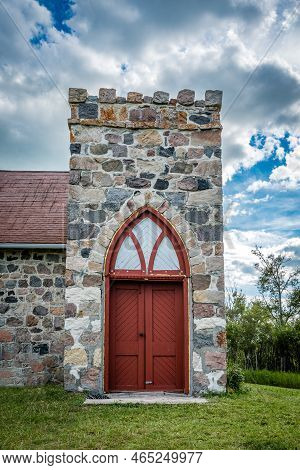 St. Thomas Anglican Church Near Mclean, Saskatchewan, Built Entirely Of Fieldstone In 1898
