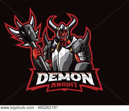 Devil Knight Mascot Logo Design