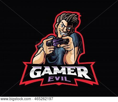 Gamer Evil Mascot Logo Design