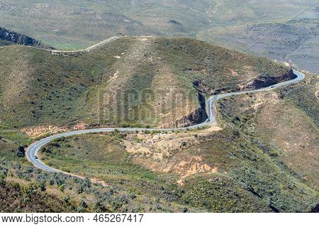 Vehicles Are Visible On The Gydo Pass Near Ceres In The Western Cape Province