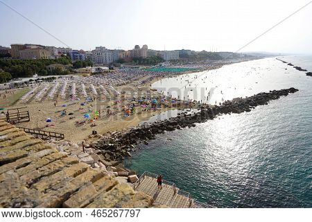 Termoli, Italy - August 17, 2022: Termoli Seascape On Summer, Molise, Italy