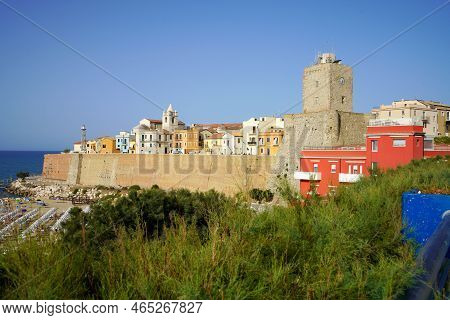 Termoli Cityscape With Historic Medieval Town, Molise, Italy