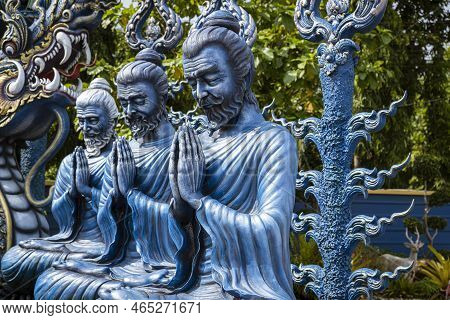 Wat Rong Suea Ten, Better Known As The Blue Temple, Is Located In Chiang Rai, A Four-hour Drive Nort