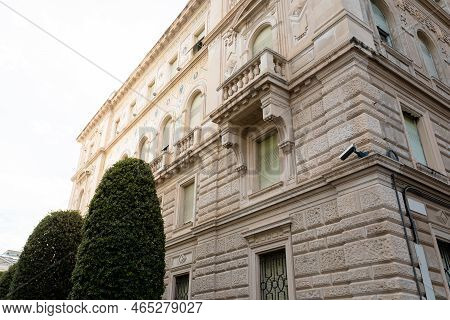 Historic Buildings On Piazza Della Borsa In Triest.