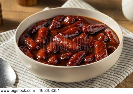 Homemade Bbq Cocktail Weiners In Sauce