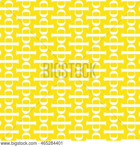 Abstract Seamless Pattern For Background And Home Textile Design. Lemony Yellow Colors